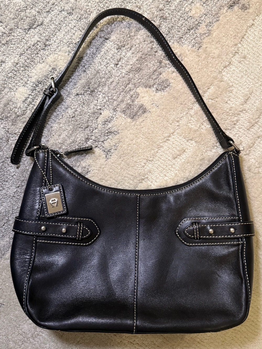 Etienne Aigner Black Leather Purse
